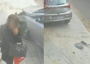 VÍDEO: mulher escapa por pouco de ser atropelada por carro desgovernado em Campo Grande